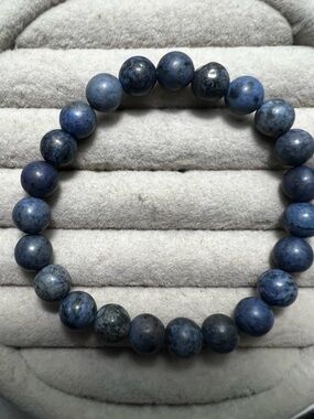 Matte Sodalite Stone 8mm Beaded Bracelet